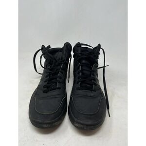adidas Hoops 3.0 High Sneakers Basket Gym Leather Black Mens 12 Model  GV6683